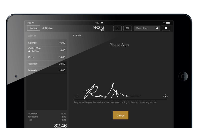 Restaurant POS System Rezku Point of Sale
