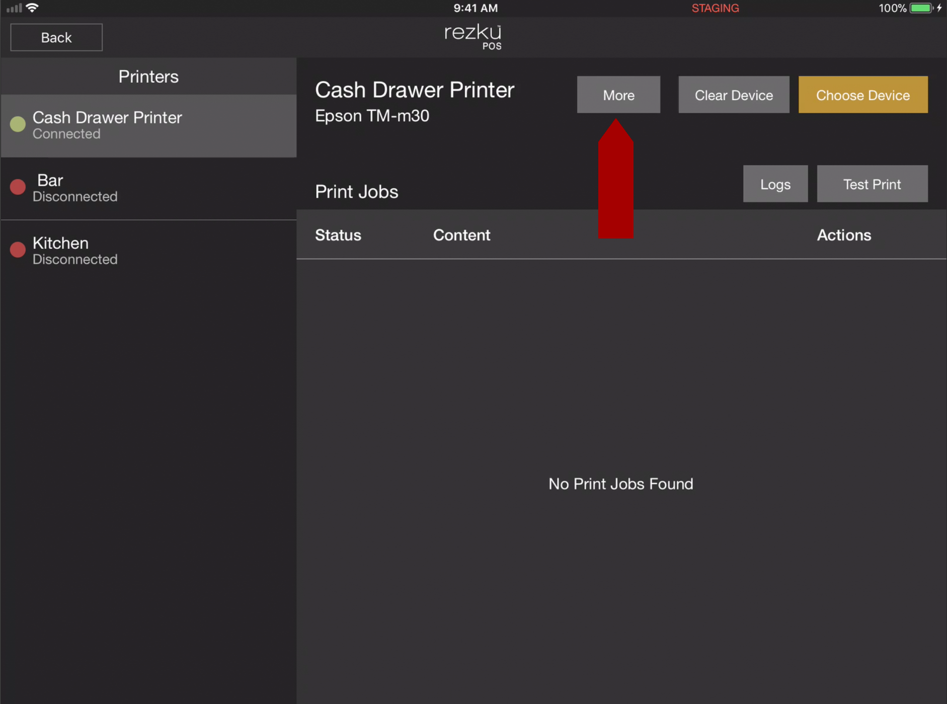 cash drawer printer disconnected
