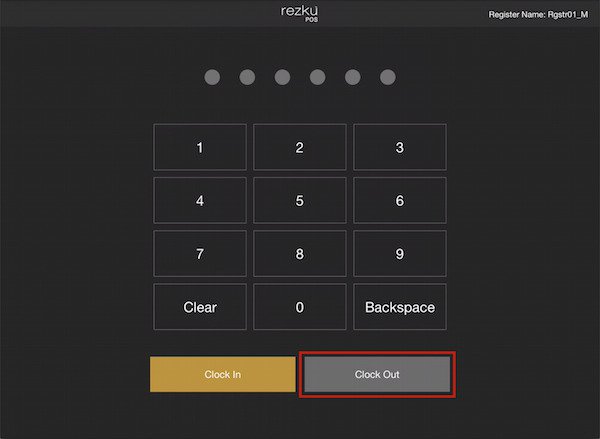 rezku pos clocking out