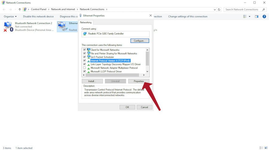 epson printer ipv4 settings