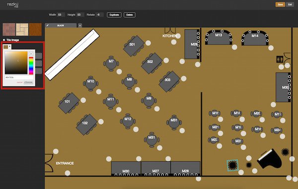 setting the floorplan to a specific color