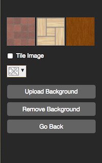 floor plan background default options