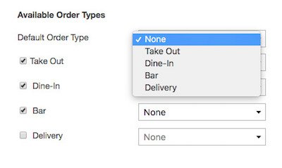 available order types