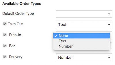back office updating order type
