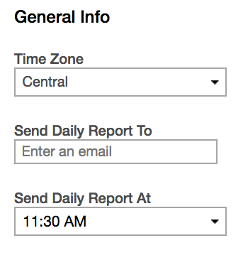 backoffice general settings