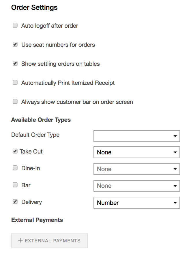 backoffice general settings