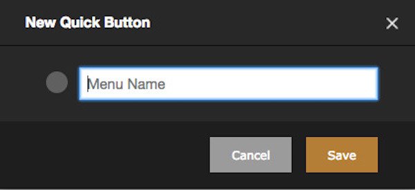rezku pos backoffice quick button form