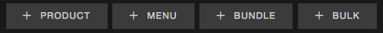 buttons for adding a new menu item in rezku pos backoffice
