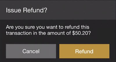 issue refend confirmation
