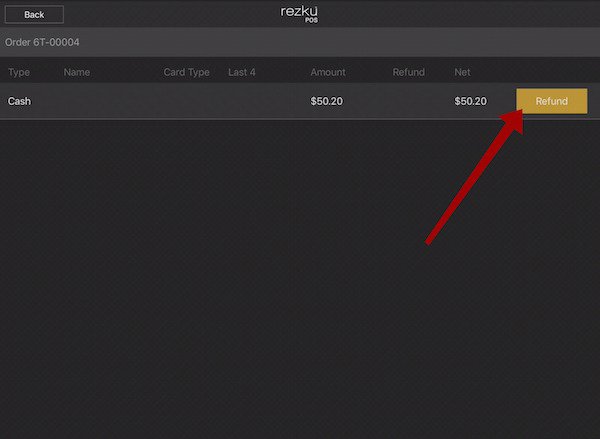 refund button location
