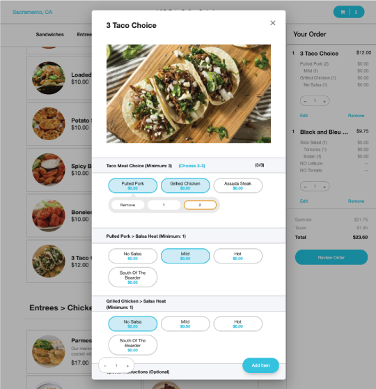 Taco Online Order