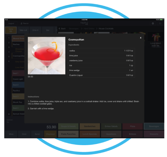 Bar ordering built for speed