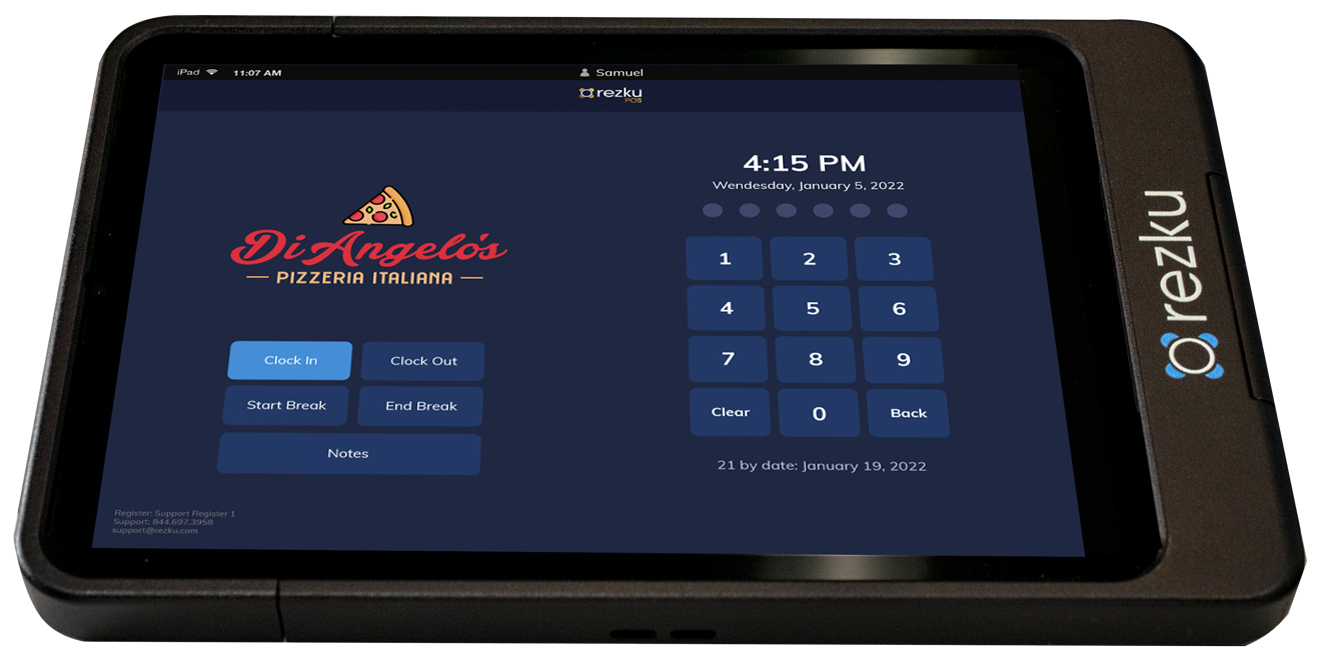 rezku point of sale handheld device