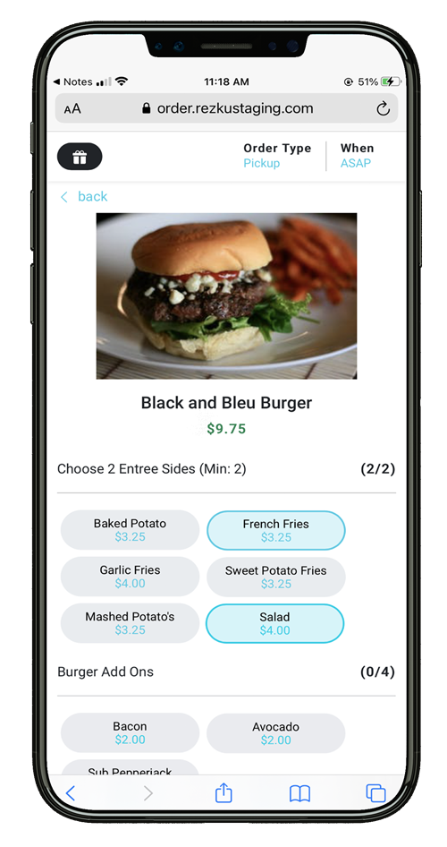 Rezku online ordering